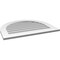 Ekena Millwork Round Top Surface Mount PVC Gable Vent: Non-Functional, w/ 3-1/2"W x 1"P Standard Frame, 32"W x 26"H GVPRT32X2601SN - alternate 4
